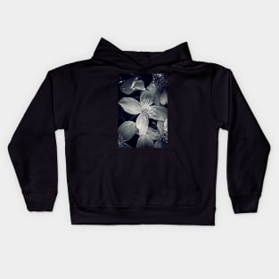 Clematis in Monochrome Kids Hoodie